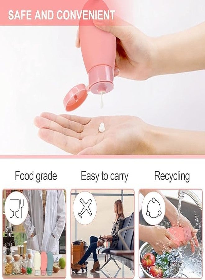 CARTSHOPPER Travel Bottles for Toiletries, Pack of 3 Travel Shampoo Bottle Set, Travel Toiletry Bottles, Travel Containers for Toiletries, Small Bottles for Travel Leakproof Mini Travel Essentials - Image 4