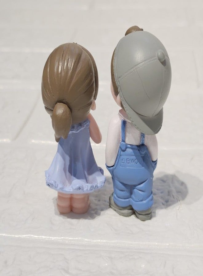 ARUNA DECOR Miniature Cute Couple Figurines, Decorative Dollhouse Accessories, Collectible Gift Set, Mini Garden Decoration - Image 3