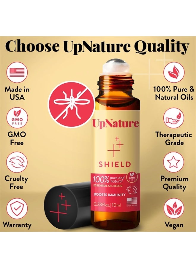 upnature - Thieves Shield Essential Oil Roll On - Thief & Robbers Germ Fighter Protective Blend, with Clove Oil & Cinnamon Essential Oil - Therapeutic Grade, Gifts Under 10 Dollars - Image 1