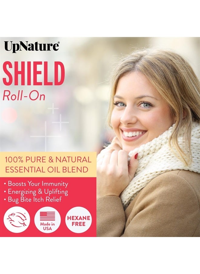 upnature - Thieves Shield Essential Oil Roll On - Thief & Robbers Germ Fighter Protective Blend, with Clove Oil & Cinnamon Essential Oil - Therapeutic Grade, Gifts Under 10 Dollars - Image 1