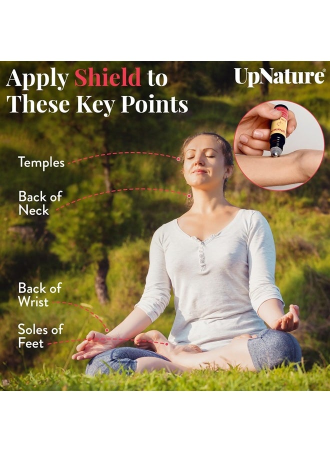 upnature - Thieves Shield Essential Oil Roll On - Thief & Robbers Germ Fighter Protective Blend, with Clove Oil & Cinnamon Essential Oil - Therapeutic Grade, Gifts Under 10 Dollars - Image 1