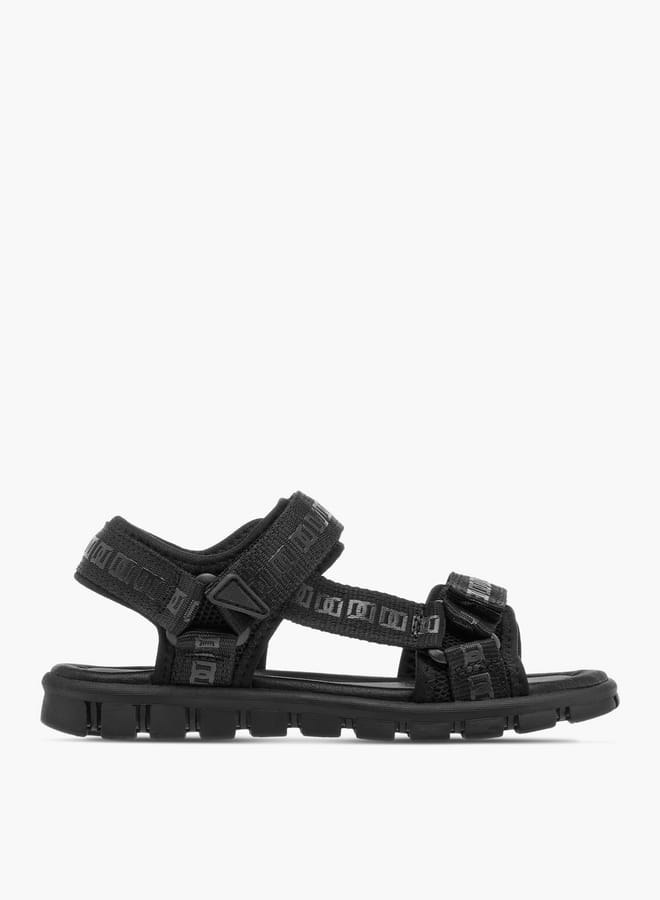 Mister Duchini Boys Monogram Print Floaters With Hook And Loop Closure Ramadan Collection - Image 1