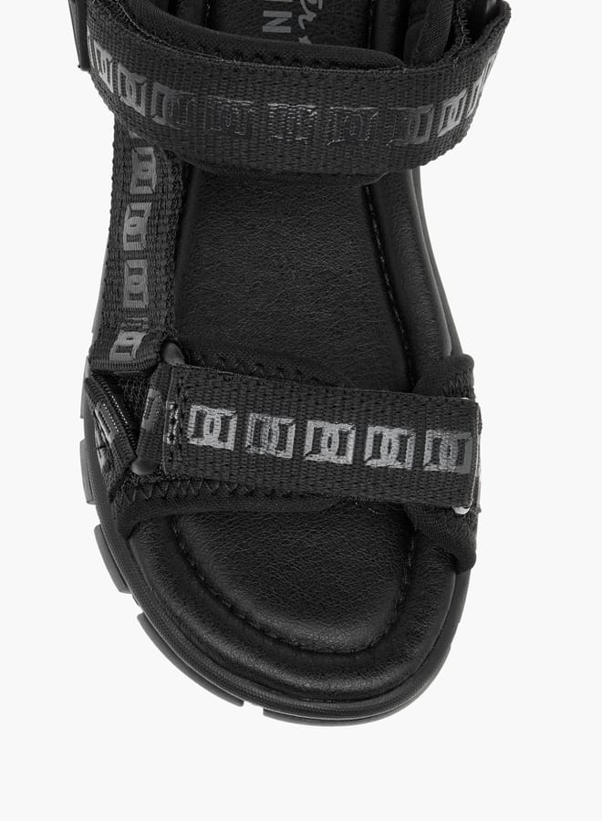 Mister Duchini Boys Monogram Print Floaters With Hook And Loop Closure Ramadan Collection - Image 3