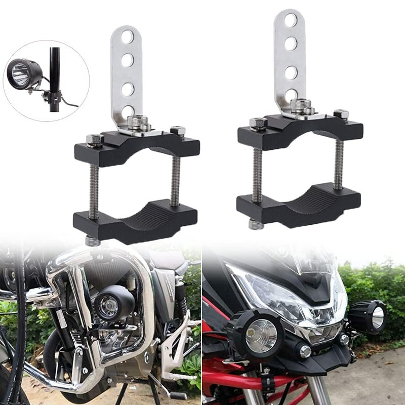 KANGIKX Clamp Motorcycle Light Bracket Fit 07to 205 Roll CageAdjustable Motorcycle Bicycle Mount Bracket Car Bull Bar Holder Clamp Offroad Tube Clamps Mounting Brackets for LED Work Lights