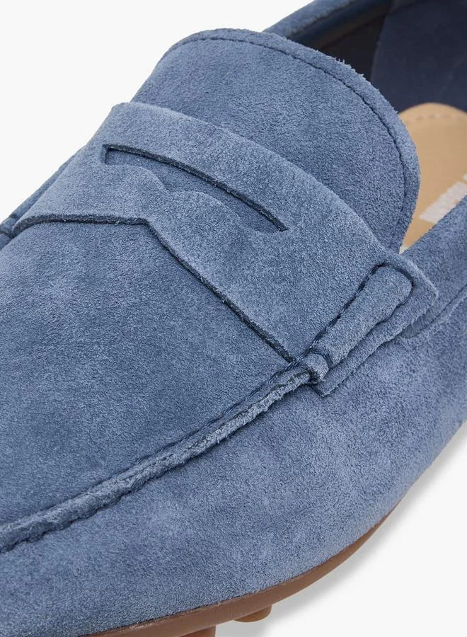 Renzo Ruganni BLUE Men Leather Moccasins for Men | Best Price UAE
