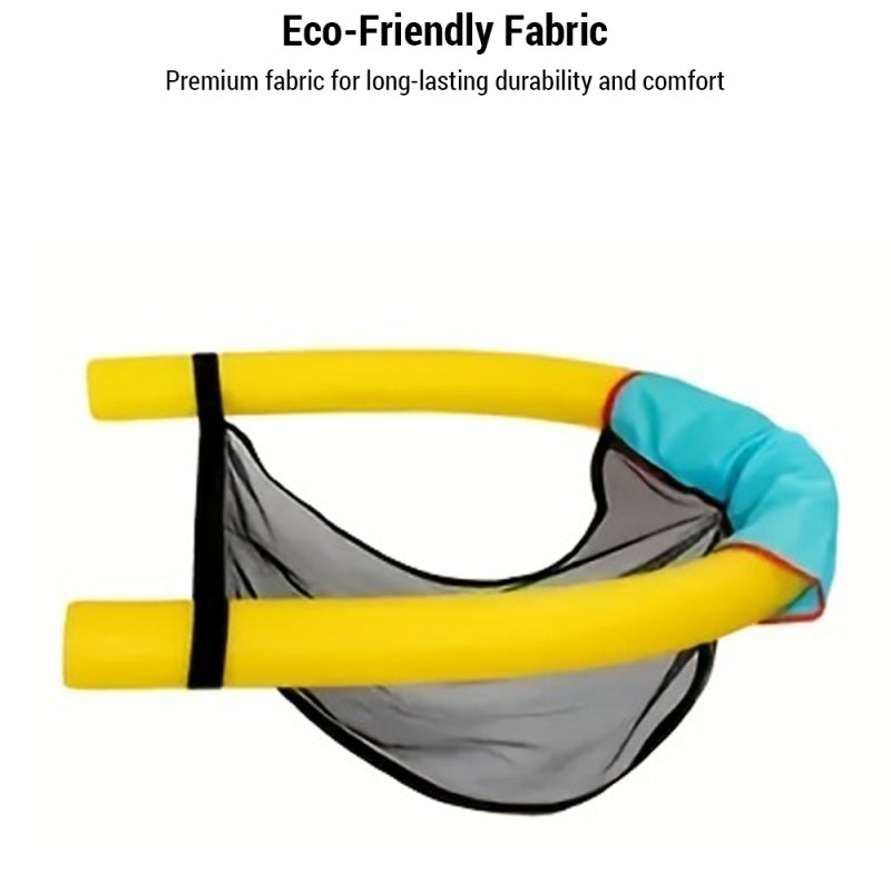 Pool Chair: Large Yellow - Exceptional Stable Float Power Float Chair with Odorless Sponge Premium Mesh Fabric for Pool Parties, Beach Vacations, Adults & Kids - Image 4