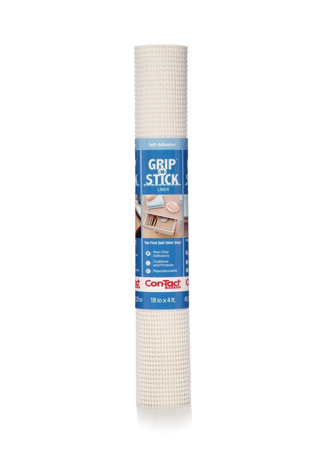 Con-Tact Brand Grip-N-Stick Durable Self-Adhesive Non-Slip Shelf and Drawer Liner, 18" x 4', White, 6 Rolls - Image 4
