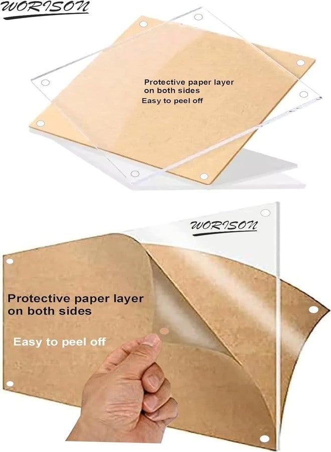 worison A4 Size Acrylic Transparent Sandwich Sheet Board - Great for Display Ads, Posters, Pictures, Information, and Signage (30 x 20 cm) - Image 3