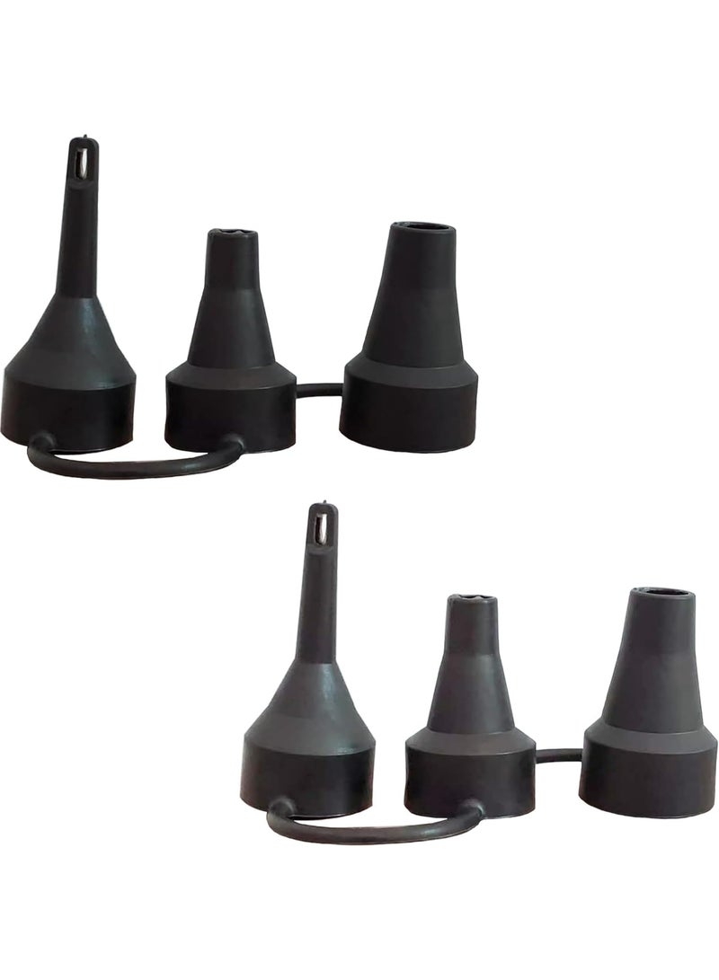 لاكام Air Pump Replacement Nozzles, Inflatable Pump Nozzles Head, Universal Inflatable Pump Adapters, Replacement Air Mattress Accessories for Partial/Full-Size Beds, Camping Gear & Pool Floats (2-Pack) - Image 1