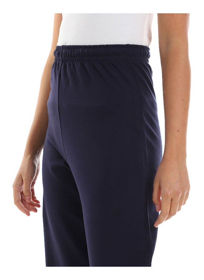 azeez - Navy Wide Leg High Waist Jogger - Image 1