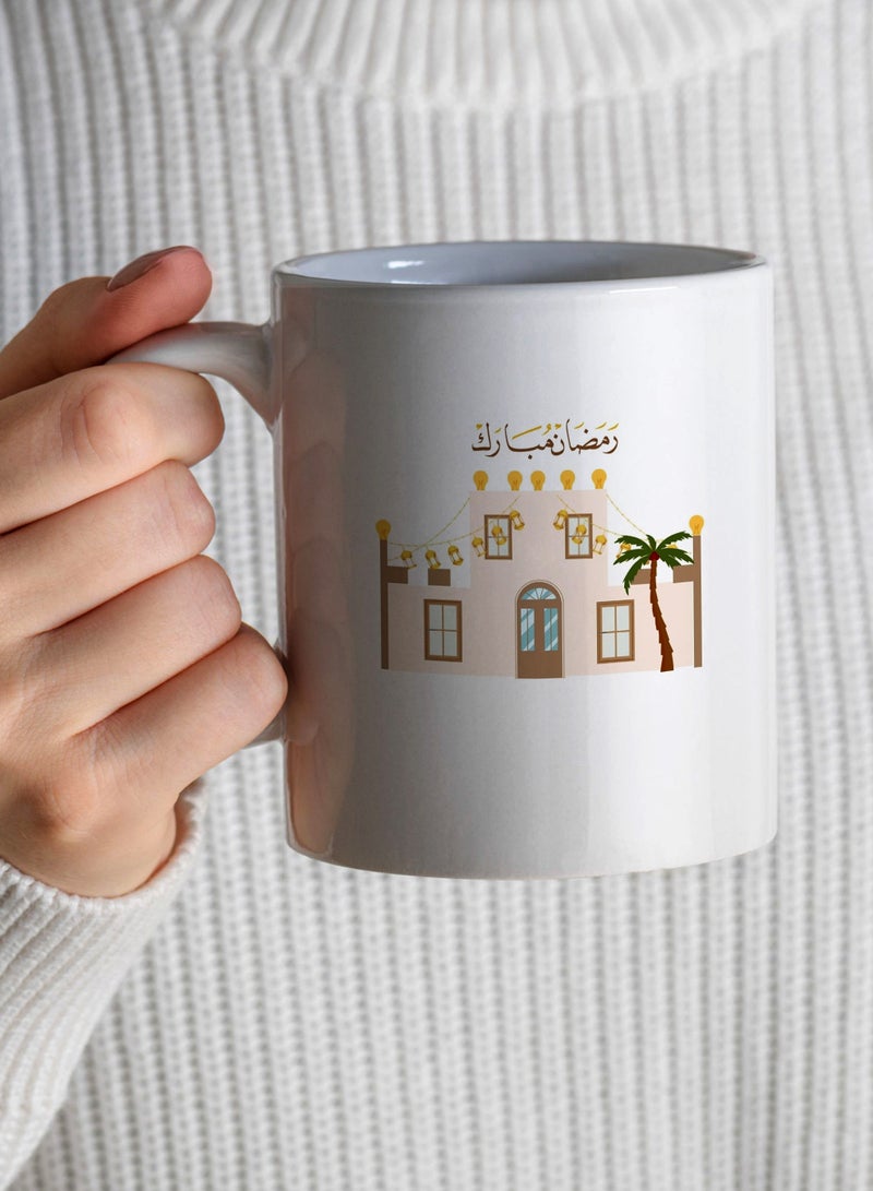 لوحة كوب ١١ أونصة من السيراميك بتصميم رمضان مبارك - Image 3