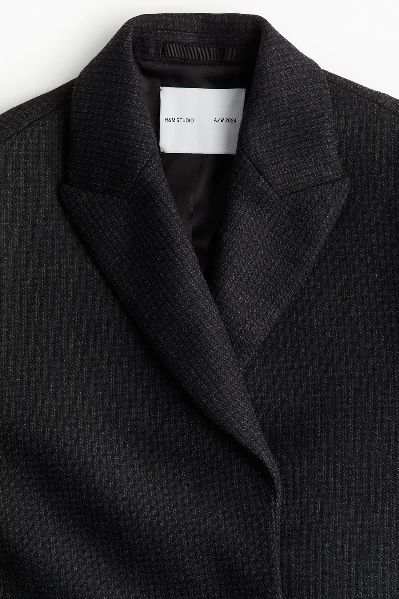 H&M Wool-blend single-breasted blazer