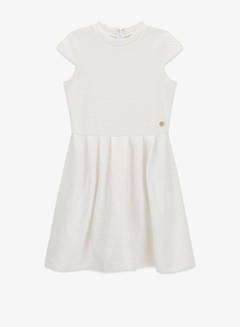 GUESS Youth Fit And Flare Knit Short Sleeve Midi Dress - Image 2