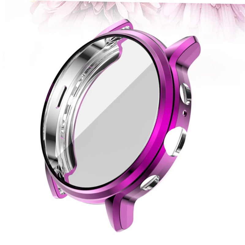 TPU Protective Case Cover for Smartwatch Purple Lightweight Scratch Resistant Front Back Frame - Image 4