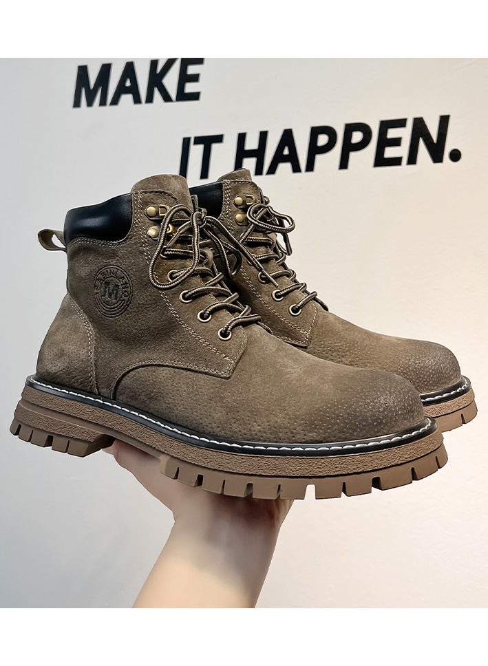 Warrior Fashionable Thick Soled Short Boots  - Image 2