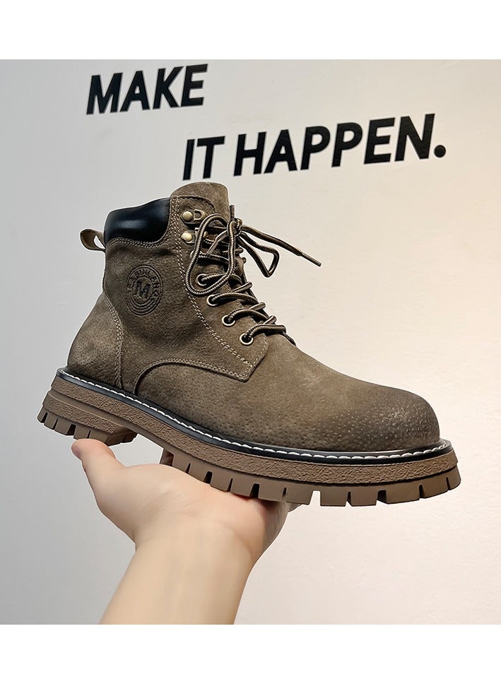 Warrior Fashionable Thick Soled Short Boots  - Image 4