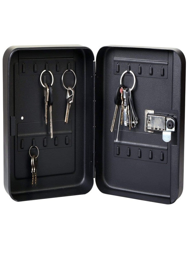 Bilvina Key Storage Combination Lock Cabinet Lock Box Wall Mount with 20 Keys Capacity Black Matte (Black 20 Keys Capacity) - Image 4
