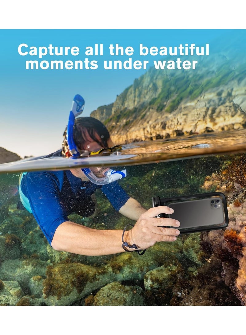 Waterproof Phone Case Dry Bag up to 7.2'' Compatible with iPhone 12/13/14/15 Pro Max S22 S23 Ultra Clear - Image 3
