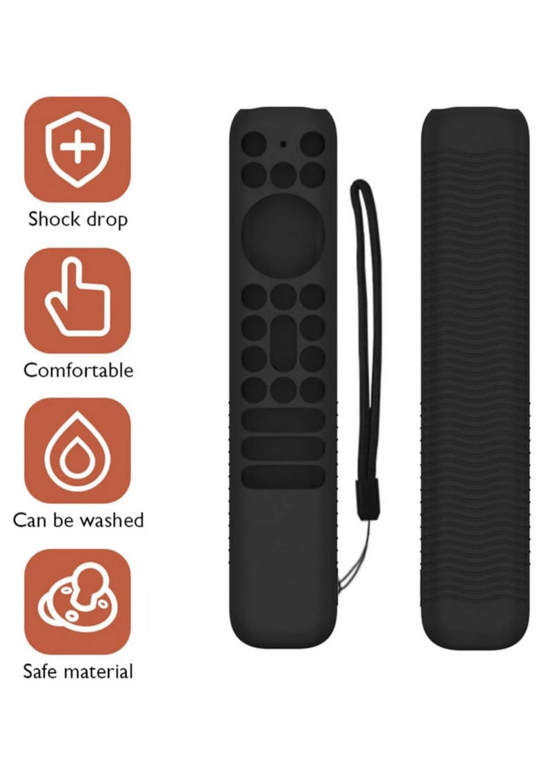 Silicone Protective Cover with Lanyard Anti Slip Replacement Parts for TCL RC902V FMR1 Voice Remote All Inclusive Universal Fit Durable Soft Protective Case Shockproof Dustproof  - Image 2
