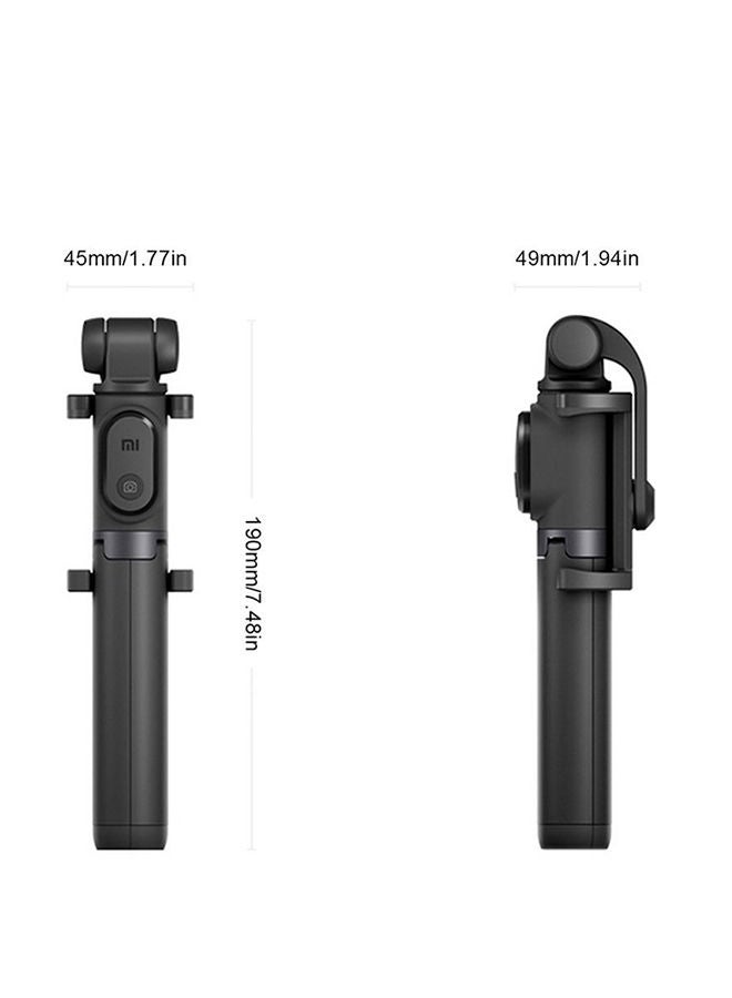 NIBEMINENT 2-In-1 Bluetooth Selfie Stick Tripod Black - Image 2