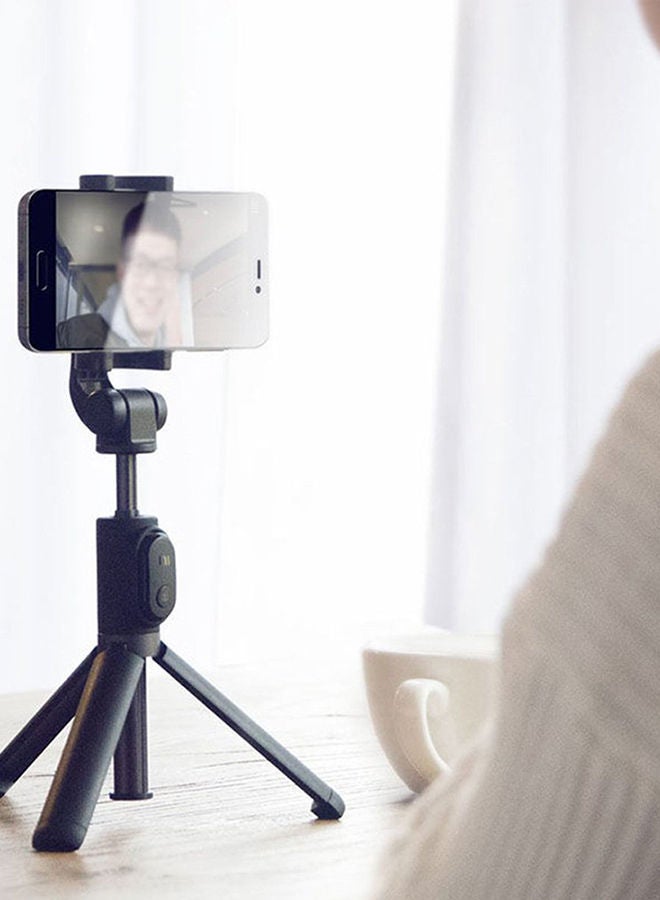 NIBEMINENT 2-In-1 Bluetooth Selfie Stick Tripod Black - Image 3