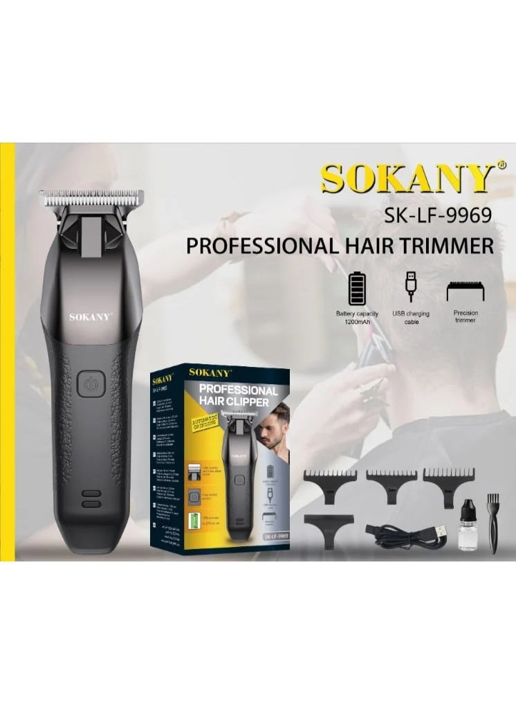 ماكينة الحلاقة الإحترافيه Sokany-SK-LF-9969 ببطارية بقوة 1200 مللى أمبير تعمل حتي 210 دقيقة متواصلين - Image 3