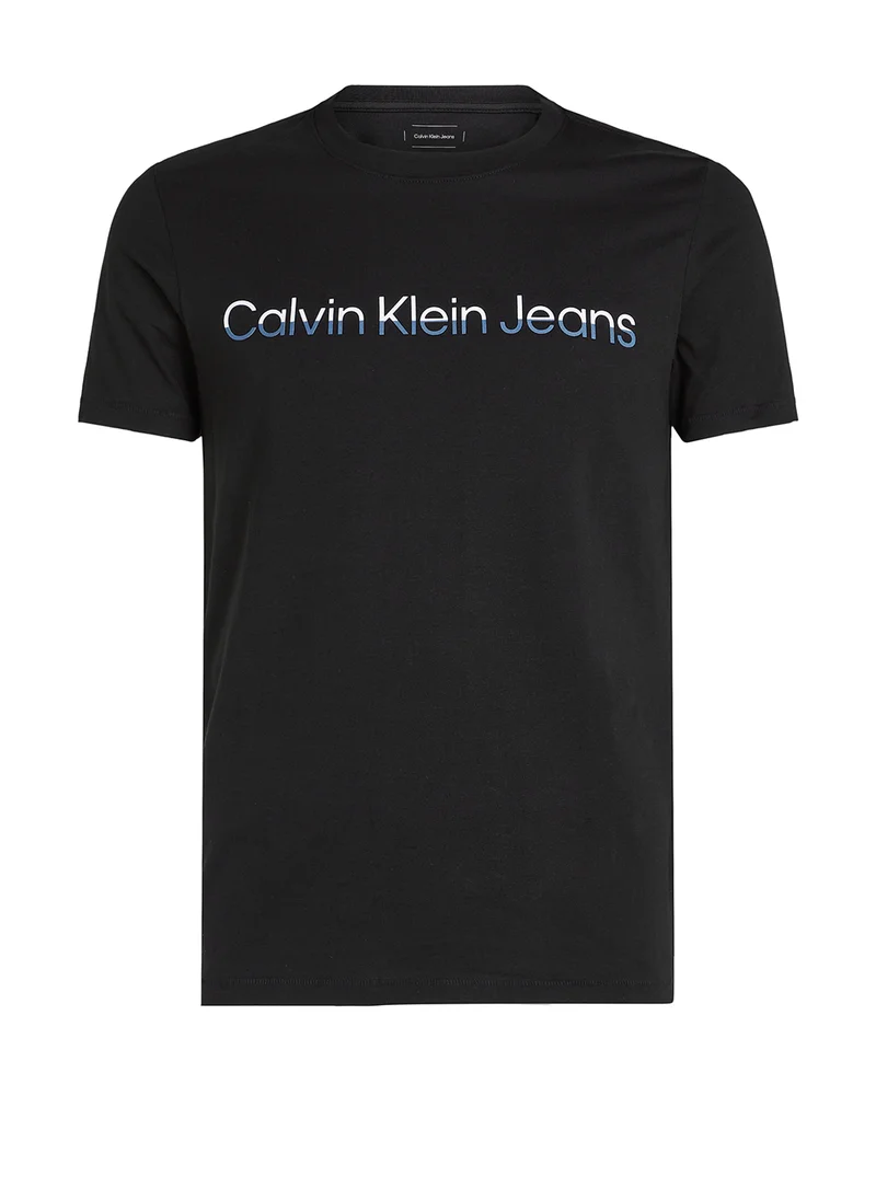 Calvin Klein Jeans Logo Print Crew Neck T-Shirt