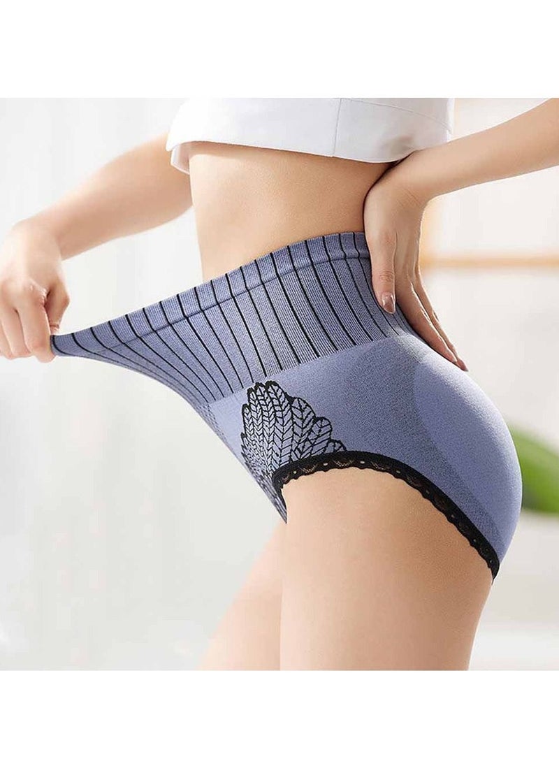MRMISS - 7-Pieces Women Lace High Waist Abdomen And Hip Lifting Cotton Crotch Underwear - Image 1