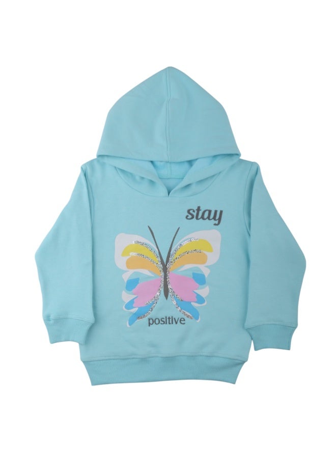 El Sayaad Girl Inner Fleece Printed Hoodie