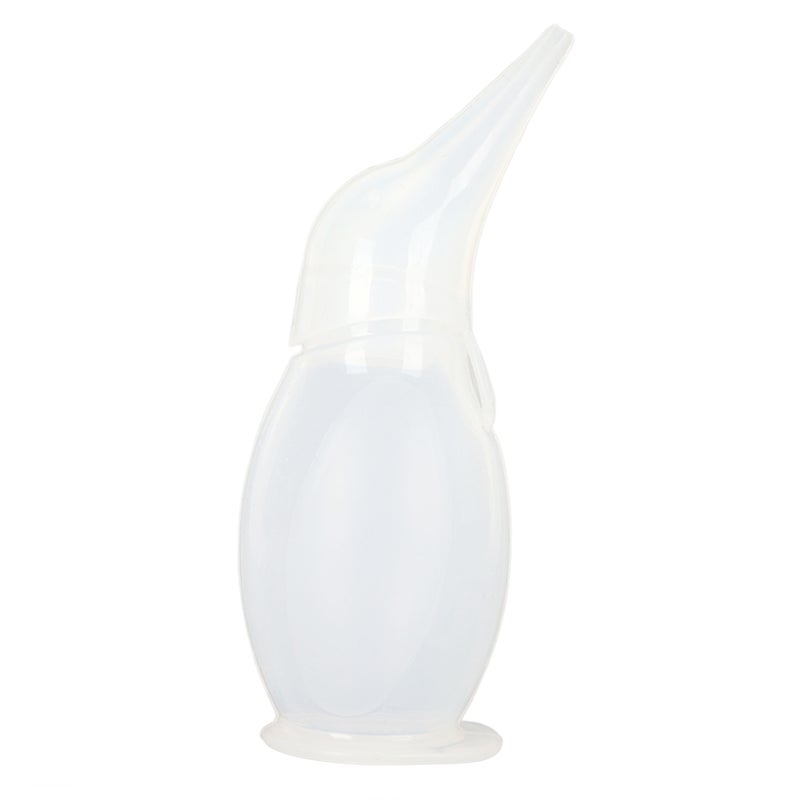 Silicone Baby Nasal Aspirator Penguin Appearance Transparent Reusable Baby Nose Cleaner Baby Nose Sucker for Daily Use - Image 2