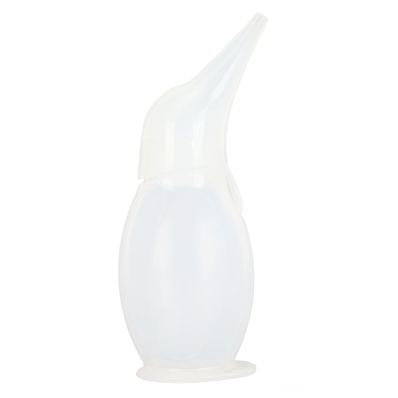 Silicone Baby Nasal Aspirator Penguin Appearance Transparent Reusable Baby Nose Cleaner Baby Nose Sucker for Daily Use - Image 4