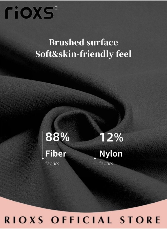 RIOXS 2 Pcs Double-sided Microfiber Towel Quick Fast Drying Compact Beach Towel Lightweight Towels Large Bath Sheet Towel Perfect for Travel Pool Swimming Bath Camping Yoga Gym Sports  - Image 3