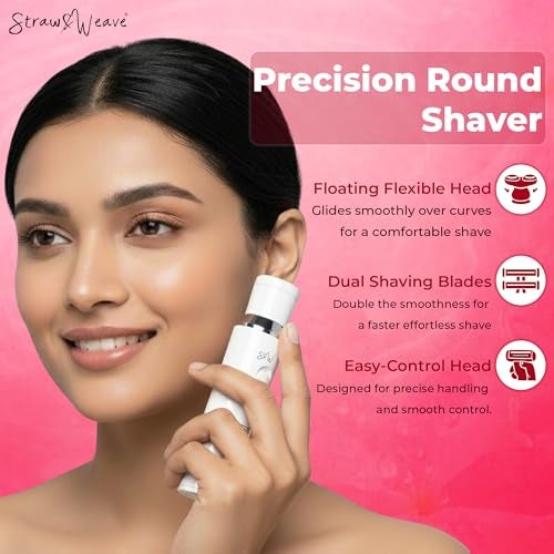 STRAW&WEAVE 4-in-1 Trimmer for Woman | Facial Hair Removal Machine | LED Display & Free Carry Bag | Bikini Trimmer for Woman | 90 mins runtime | C type charging | Portable, quick, gentle & painless - Image 5