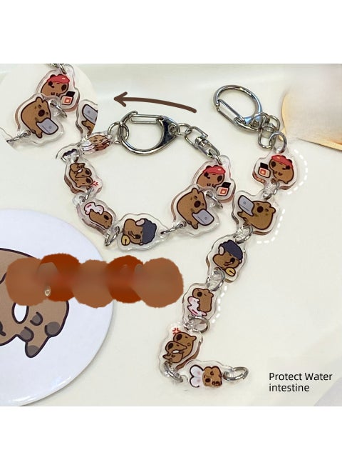 Cute Capybara Keychain DIY Charms Capybara chain