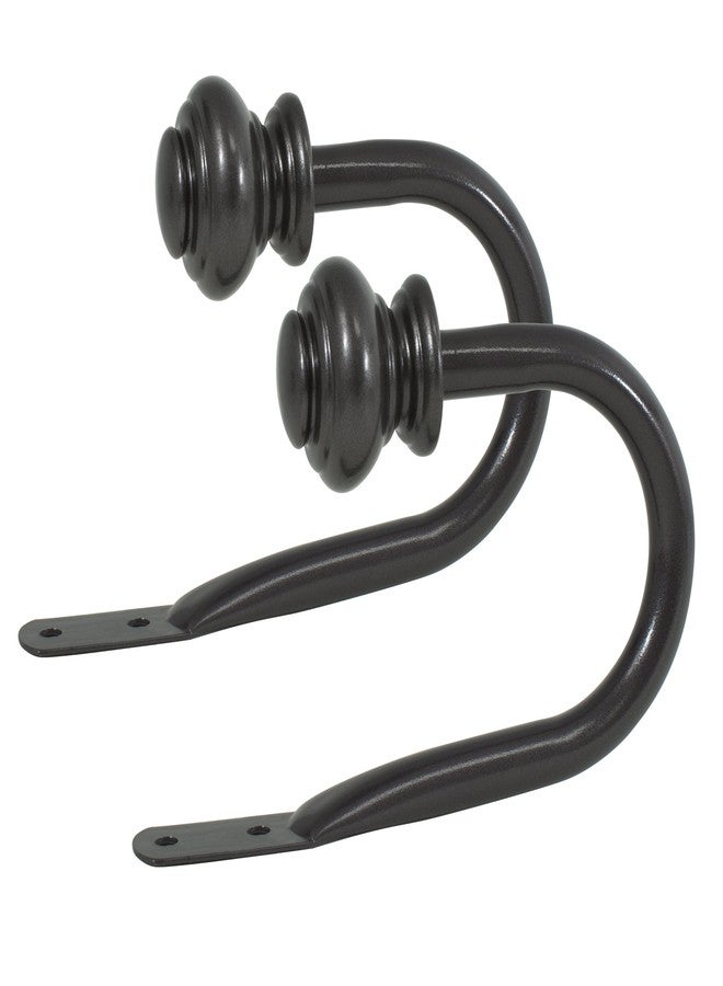 Decopolitan Urn Holdback Pair, Bronze - Image 1