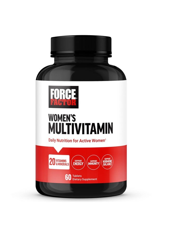 فوريس فاكتور فورس فاكتور فيتامينات متعددة للنساء، فيتامينات متعددة للنساء لدعم توازن الهرمونات والطاقة والمناعة وصحة الأمعاء، مع 20 فيتامين ومعادن، وأشواغاندا، وعفة، وأكثر من ذلك، 60 قرصًا - Image 1