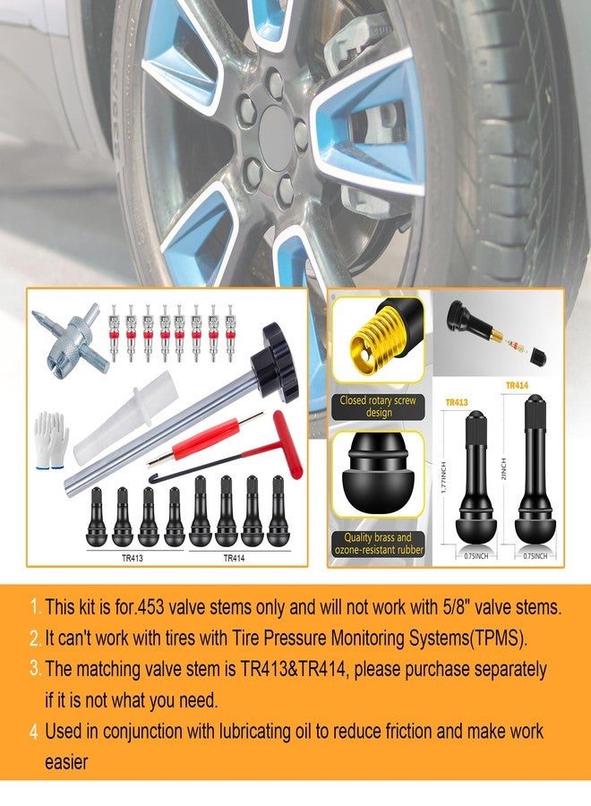 Richcat 51025 Quick Tire Valve Change Tool for Cars,Tire Valve Stem Core Quickly Replacement Tool Kit,Perfect Tool for Replacing Leaky Valves in Cars,ATVs,Trucks, etc.with TR413/TR414 - Image 5