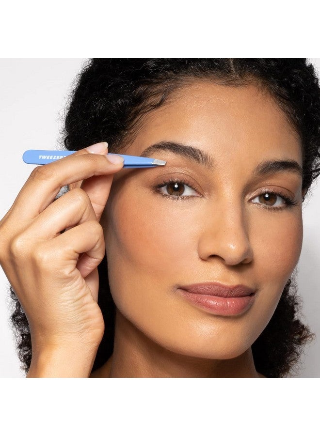 تويزرمان ملقط حواجب مائل من الفولاذ المقاوم للصدأ من تويزرمان - للنساء والرجال (أزرق لابيس) - Image 4