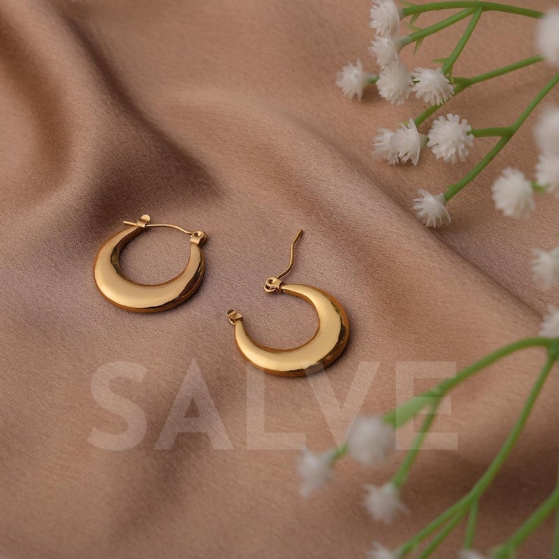 Salve Gold Earrings for Women – Dainty, Chunky, Huggie & Bow Styles | Anti-Tarnish Hypoallergenic Hoop & Stud Earrings | Aesthetic Fashion Jewelry for Girls & Women - Image 2