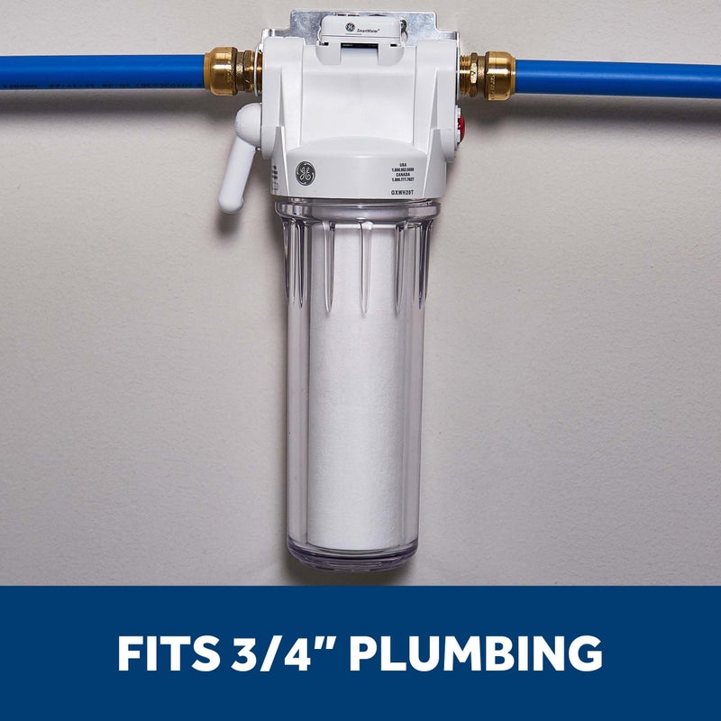 GE Whole House Water Filtration System, Reduce Sediment, Rust & More, Install Kit & Accessories Included, Filter Not Included, Replace Filter (FXWTC, FXUSC, FXWPC, FXWSC) Every 3 Months, GXWH20T - Image 2