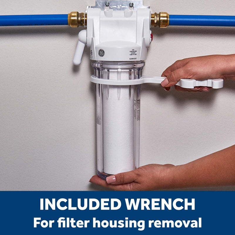 GE Whole House Water Filtration System, Reduce Sediment, Rust & More, Install Kit & Accessories Included, Filter Not Included, Replace Filter (FXWTC, FXUSC, FXWPC, FXWSC) Every 3 Months, GXWH20T - Image 4