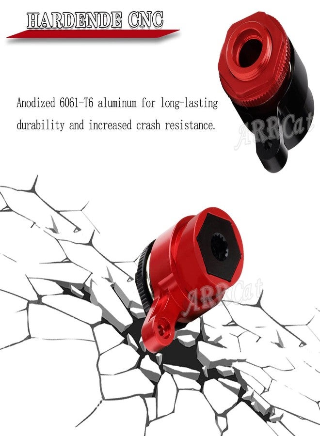ARRCat Upgrades Part for 1/5 KRATON 8S BLX,Outcast 8S BLX,Aluminum Servo Saver Shaft Spring Set,Upgrades Hop-up for 1/5 KRATON/Outcast 8S BLX,Replace ARA340166,ARA340168,ARA340165,Red - Image 5
