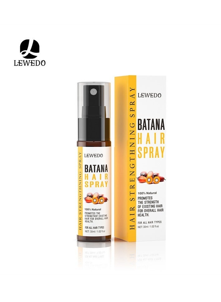 LEWEDO Batana Hair Spray Loss Mist & Hair Strengthening Oil Infused W/Biotin & Encourages Growth 30ml - Image 1