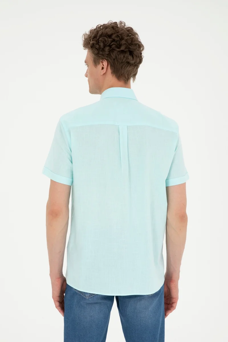 U.S. Polo Assn. Base. Polo Assn. Shirt Collar Short Sleeve Nil Men's Shirt 1829502