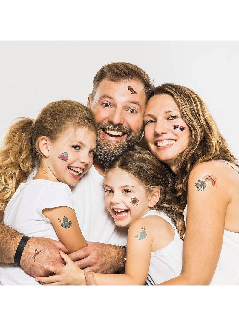 ORAINBOW Temporary Tattoos for Kids 10 sheets Glitter + 2 sheets Luminous Birthday Gift Kids Party Favors Mermaid Butterfly Animal Dinosaur Pirate Space Fake - Image 5