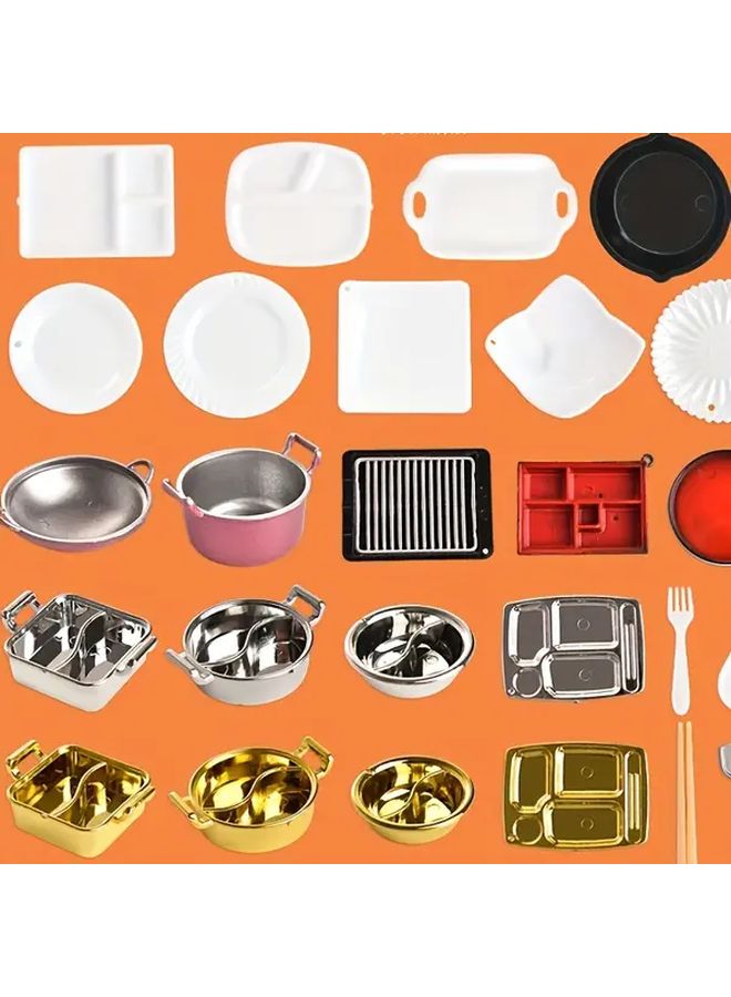 Three White Miniature Replica Dollhouse Dinner Plates for DIY - Image 2
