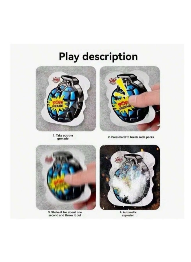 20pcs Inflatable Prank Exploding Hand Grenade, Party Supplies & Confetti Popper Random Styles