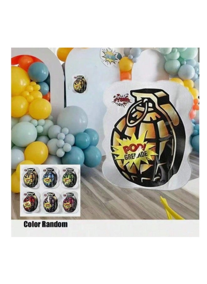 20pcs Inflatable Prank Exploding Hand Grenade, Party Supplies & Confetti Popper Random Styles