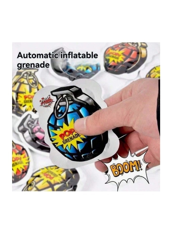 20pcs Inflatable Prank Exploding Hand Grenade, Party Supplies & Confetti Popper Random Styles