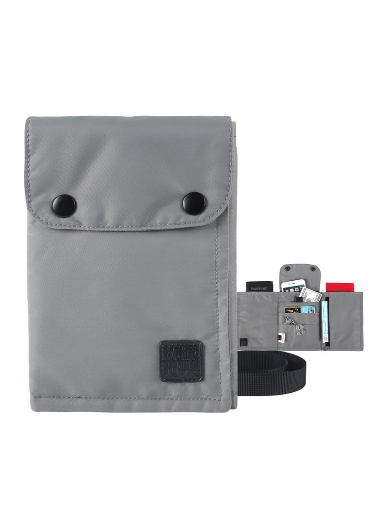 general Travel Neck Wallet, Women's and Men's Passport Holder Neck Pouch, Waterproof Passport Holder and Travel Pouch, Cash Credit Card Travel Documents Organizer - Image 1